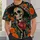 Day of the Dead Skeleton Musician with Floral Sombrero for Fiesta and Holiday Celebrations All-over Print Unisex T-shirt - 5