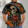 Day of the Dead Skeleton Musician with Floral Sombrero for Fiesta and Holiday Celebrations All-over Print Unisex T-shirt - 6