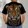 Realistic Tiger Face for Wildlife Fans, Outdoor Adventures and Everyday Style All-over Print Unisex T-shirt - 6