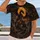 Gothic Dragon and Moonlit Castle Halloween Fantasy for Spooky Night Celebrations Adults All-over Print Unisex T-shirt - 2