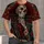 Engraved Skeleton Mariachi with Crimson Roses for Día de Muertos Celebrations All-over Print Unisex T-shirt - 4