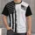 Black And White American Flag Stripes For Patriotic Golf, Travel And Weekend Wear All-over Print Unisex T-shirt - 4
