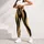 Black And Camel Vertical Stripes For Retro Streetwear And Everyday Y2K Looks For Women Leggings - 5