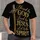Golden Cross and Crown of Thorns Faith Message for Church Worship and Daily Devotion All-over Print Unisex T-shirt - 4