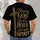 Golden Cross and Crown of Thorns Faith Message for Church Worship and Daily Devotion All-over Print Unisex T-shirt - 6