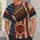 Retro American Flag Football Style for Game Day, Tailgating and Casual Weekend Wear All-over Print Unisex T-shirt - 5