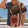 Retro American Flag Football Style for Game Day, Tailgating and Casual Weekend Wear All-over Print Unisex T-shirt - 2