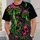 Neon Mushroom Skulls for Alternative Nightlife and Halloween Style Fans All-over Print Unisex T-shirt - 5