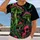 Neon Mushroom Skulls for Alternative Nightlife and Halloween Style Fans All-over Print Unisex T-shirt - 2