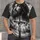 Monochrome Christ Portrait and Crucifixion Scene for Christian Faith and Worship All-over Print Unisex T-shirt - 4