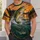 Leaping Bass at Sunset for Lakeside Fishing and Outdoor Adventure Trips All-over Print Unisex T-shirt - 5