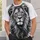 Monochrome Lion Portrait for Bold Streetwear, Weekend Outings and Everyday Casual Style All-over Print Unisex T-shirt - 5