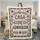 Personalized Family Name Blanket – Custom Last Name, Casa De Folk Art Throw, 7 Colors, Wedding Housewarming Gift - 4