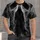 Monochrome Hooded Horror Figure for Halloween Parties and Dark Streetwear Fans All-over Print Unisex T-shirt - 1