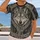 Nordic Wolf and Interlaced Knotwork for Rugged Outdoor Heritage and Winter Adventure All-over Print Unisex T-shirt - 2