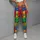 Primary Color Studded Mosaic for Playful Weekends and Creative Everyday Style for Women Leggings - 4