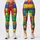 Primary Color Studded Mosaic for Playful Weekends and Creative Everyday Style for Women Leggings - 1