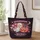 Pink Ghost and Pumpkin Summerween Picnic Gift for Spooky Summer Beach Celebrations Quilted Tote Bag - 1