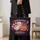 Pink Ghost and Pumpkin Summerween Picnic Gift for Spooky Summer Beach Celebrations Quilted Tote Bag - 4