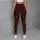 Burgundy Evergreen Pinecone Christmas Holiday Style for Cozy Winter Days Leggings - 4