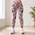 Burgundy And Rose Garden Florals For Weekend Outings And Everyday Style For Women Leggings - 6