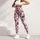 Burgundy And Rose Garden Florals For Weekend Outings And Everyday Style For Women Leggings - 5