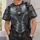 Medieval Knight Armor with Ornate Steel Details for Ren Fairs and Fantasy Event Fans All-over Print Unisex T-shirt - 6