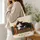 Black And White Cat Curled Among Vintage Books For Cozy Library Readers And Book Lovers Quilted Tote Bag - 3