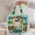 Tropical Ghost With Palm Trees for Summerween Beach Days and Spooky Season Fun Quilted Tote Bag - 5