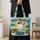 Tropical Ghost With Palm Trees for Summerween Beach Days and Spooky Season Fun Quilted Tote Bag - 4