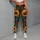 Rustic Sunflowers with Teal Foliage for Casual Days and Autumn Gatherings for Her Leggings - 4