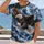 Soaring Eagle in a Lightning Storm for Bold Outdoor Adventure Wear and Wildlife Fans All-over Print Unisex T-shirt - 2