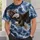 Soaring Eagle in a Lightning Storm for Bold Outdoor Adventure Wear and Wildlife Fans All-over Print Unisex T-shirt - 6