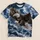 Soaring Eagle in a Lightning Storm for Bold Outdoor Adventure Wear and Wildlife Fans All-over Print Unisex T-shirt - 5