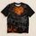 Halloween Haunted Cemetery Moonlit Night Scene for Autumn Parties and Gothic Style Lovers All-over Print Unisex T-shirt - 5