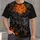 Halloween Haunted Cemetery Moonlit Night Scene for Autumn Parties and Gothic Style Lovers All-over Print Unisex T-shirt - 1