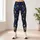 Gold Music Notes and Navy Florals for Elegant Everyday Style Leggings - 6