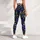 Gold Music Notes and Navy Florals for Elegant Everyday Style Leggings - 4
