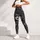 Charcoal Paisley Florals for Everyday Wear and Refined Casual Style Leggings - 5