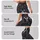 Charcoal Paisley Florals for Everyday Wear and Refined Casual Style Leggings - 2
