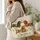Dachshund Hearts and Wildflowers for Cozy Dog Mom Days, Errands, and Gifting Quilted Tote Bag - 3