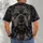 Intimidating Bulldog Portrait for Bold Streetwear Style and Devoted Dog Lovers Everywhere All-over Print Unisex T-shirt - 4
