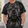 Intimidating Bulldog Portrait for Bold Streetwear Style and Devoted Dog Lovers Everywhere All-over Print Unisex T-shirt - 6