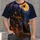 Witch Moon Haunted Cottage and Black Cat for Halloween Night and Autumn Gatherings All-over Print Unisex T-shirt - 1