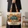 Fall Gnome and Pumpkin Truck for Autumn Thanksgiving Gatherings and Seasonal Gifting Quilted Tote Bag - 4