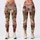 Vintage Rose And Moss Green Floral Stripes For Romantic Spring Getaways Leggings - 1