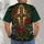 Christmas Cross and Evergreen Wreath for Faith-Filled Holiday Gatherings and Winter Comfort All-over Print Unisex T-shirt - 4