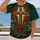 Christmas Cross and Evergreen Wreath for Faith-Filled Holiday Gatherings and Winter Comfort All-over Print Unisex T-shirt - 2