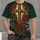 Christmas Cross and Evergreen Wreath for Faith-Filled Holiday Gatherings and Winter Comfort All-over Print Unisex T-shirt - 1