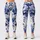 Blue and Ivory Peony Blooms for Everyday Style and Relaxed Weekend Outings for Women Leggings - 1